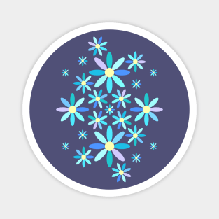 Daisy Days Blue Magnet